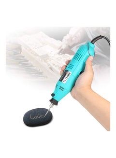 AMERTEER 228-Piece Electric Grinder Drill Engraver WithVariable Speed Cutting Engraving Grinding Sanding Tools Blue 1.5kg  - Image 2