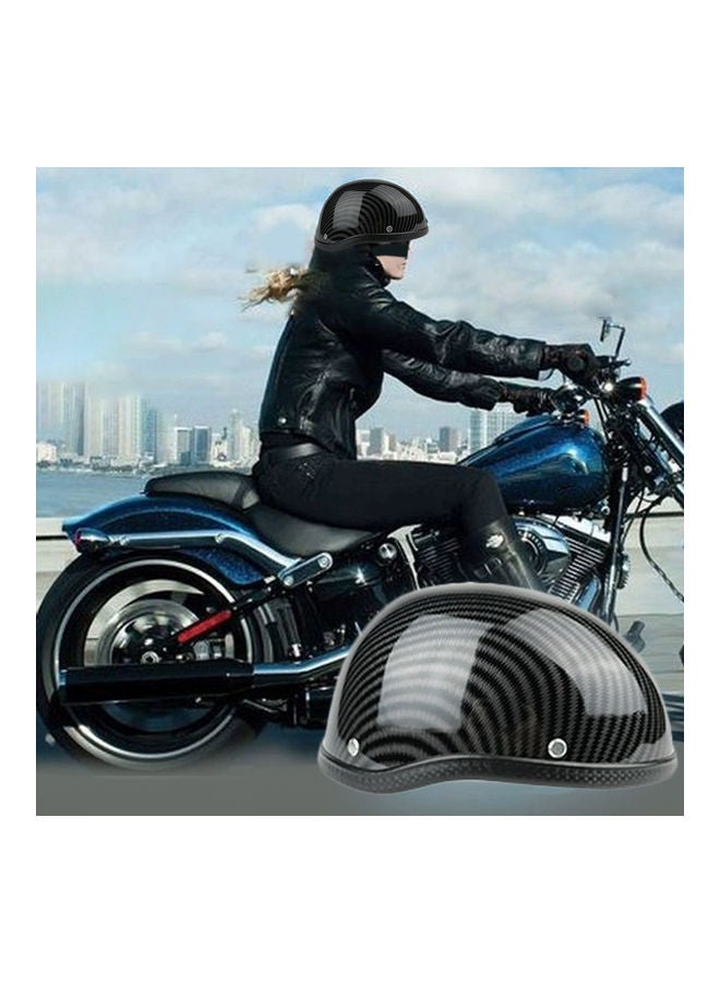 Retro Style Motorcycle Half Helmet - Image 4