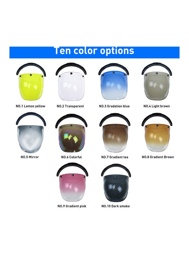 Generic 3-Snap Bubble Wind Shield Visor - Image 2
