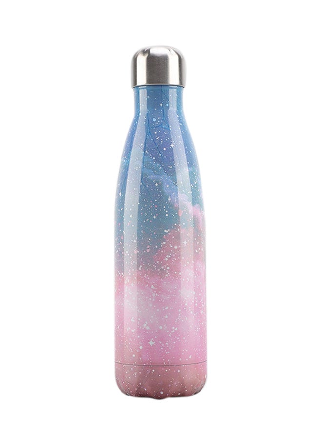 Generic - Vacuum Insulated Double Wall Stainless Steel Water Bottle 500 ML Pink/Blue 28x7.5cm - Image 1