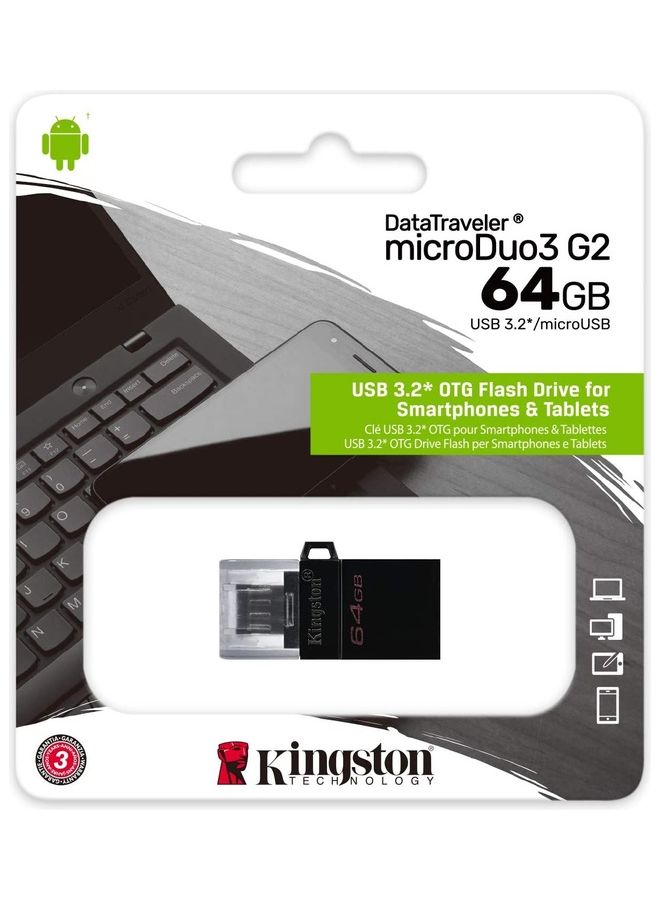 Kingston DataTraveler MicroDuo3 G2 USB Flash Drive 128 GB  - Image 4