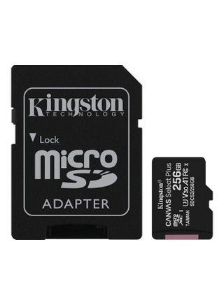 Canvas Select Plus UHS-I MicroSDHC Memory Card With SD Adapter Black - v1608030786/N43067237A_1