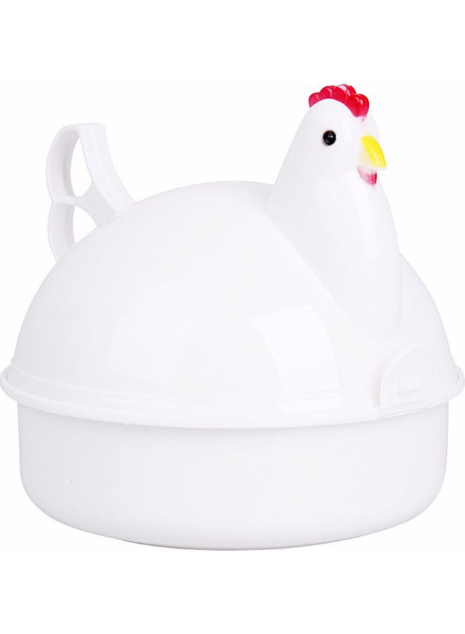 Microwave Oven Steamer Egg Boiler White 16x14x16cm  - Image 1