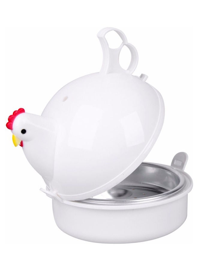 Microwave Oven Steamer Egg Boiler White 16x14x16cm  - Image 3
