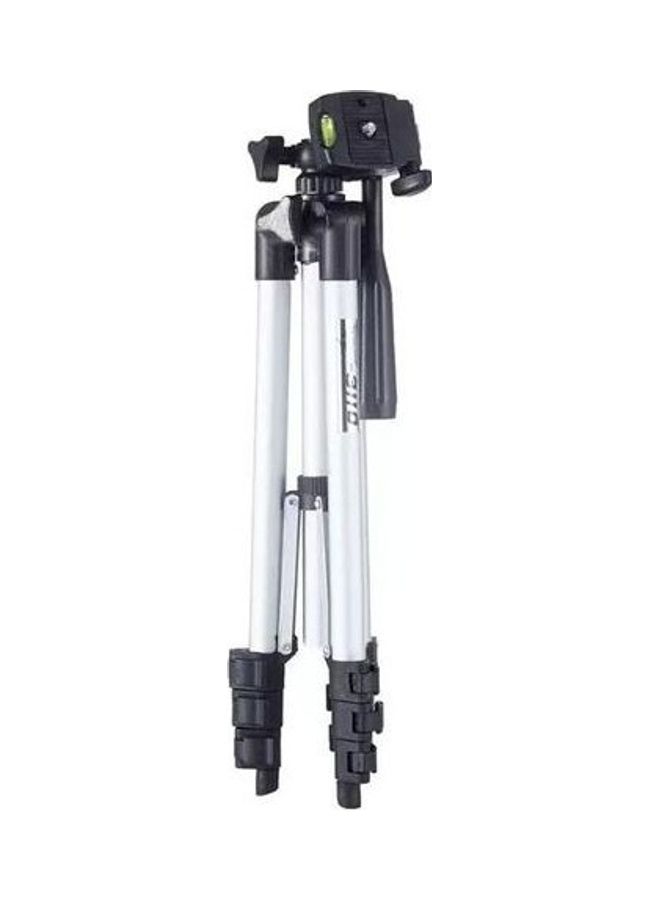 حامل كاميرا ثلاثي القوائم قابل للتعديل مصنوع من خليط معدني من الألومنيوم من 3 قطع أبيض/ أسود - Image 1