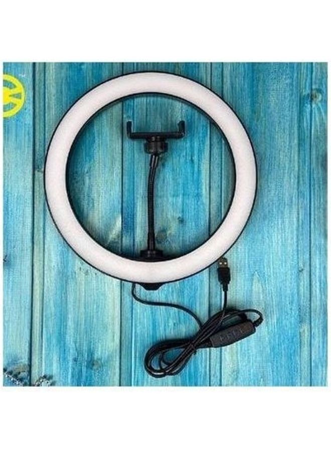 Three Color Adjustable Ring Light Black/White - Image 2