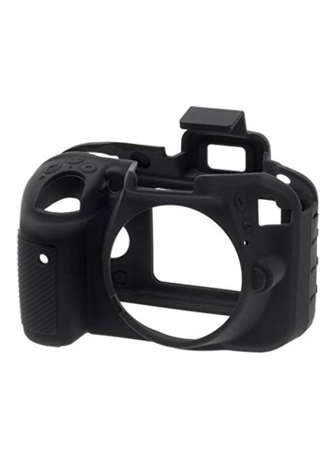 Generic Silicone Protective Housing Cover For Nikon D3300/D3400 DSLR Camera Black 