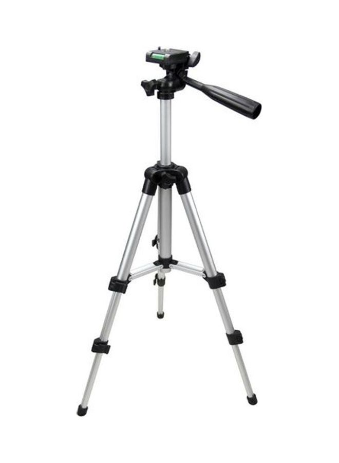 Portable Aluminium Alloy Stand Tripod For Digital Camera Silver/Black - Image 1