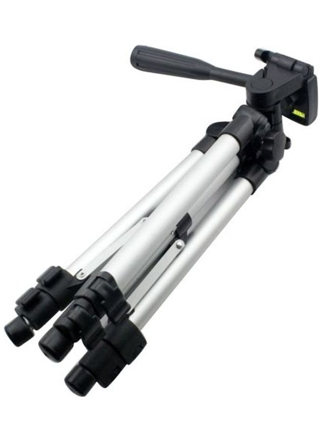 Portable Aluminium Alloy Stand Tripod For Digital Camera Silver/Black - Image 2