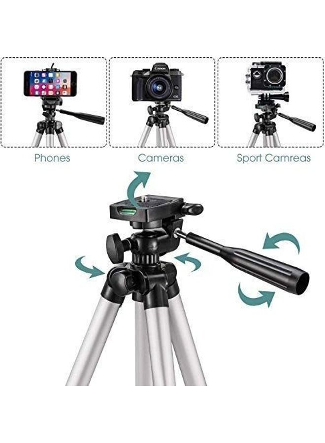 Generic Portable Digital Camera And Smart Phones Tripod Black  - Image 2