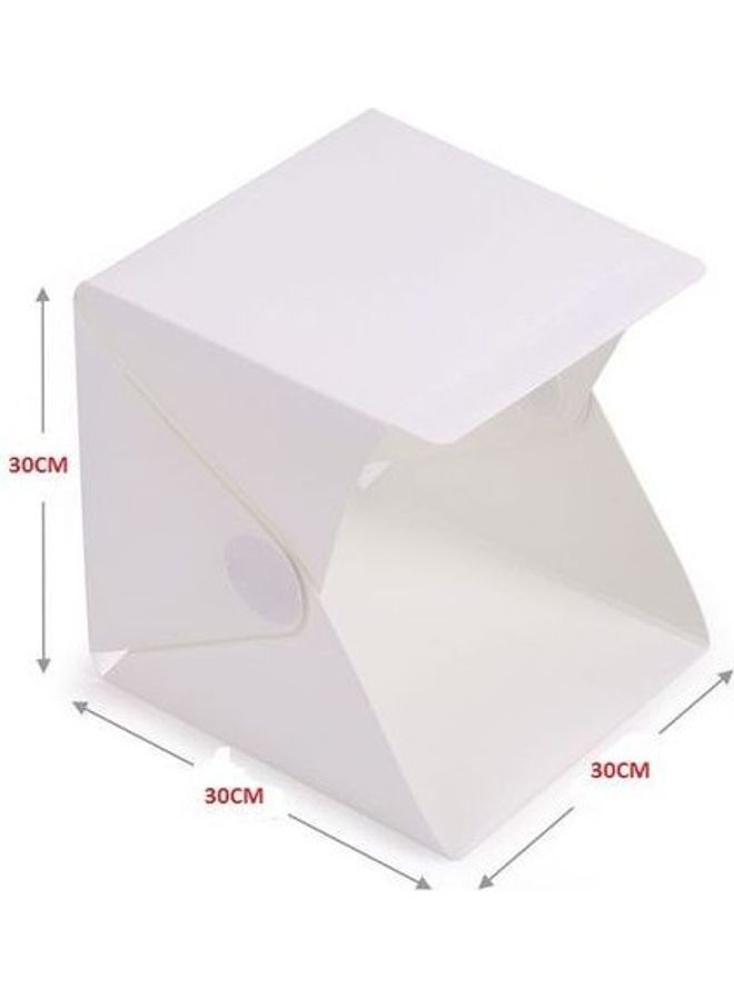 LED Studio Light Box Photography With Backdrops White - Image 1