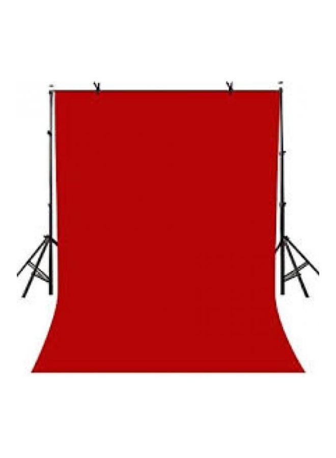Generic - Adjustable Background Crossbar Support Stand Kit With 4 Clamps 3x3meter Black/Red - Image 1