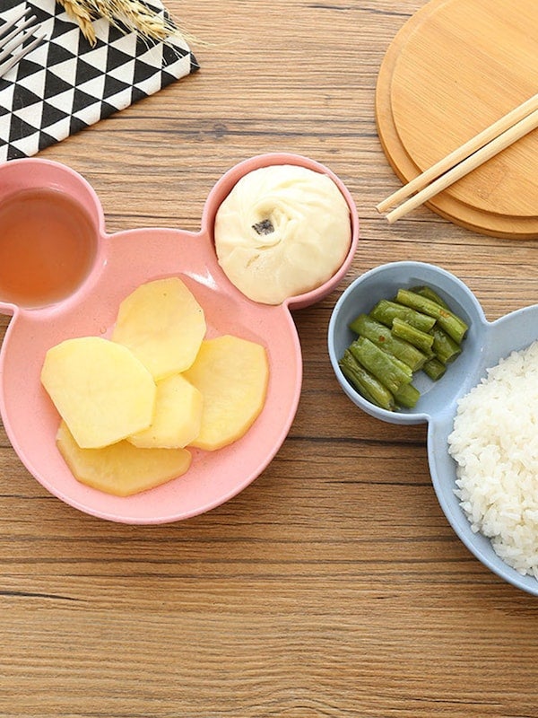 1-Piece Children's Eco-Friendly Solid Bowl Dinner Plate - Image 3