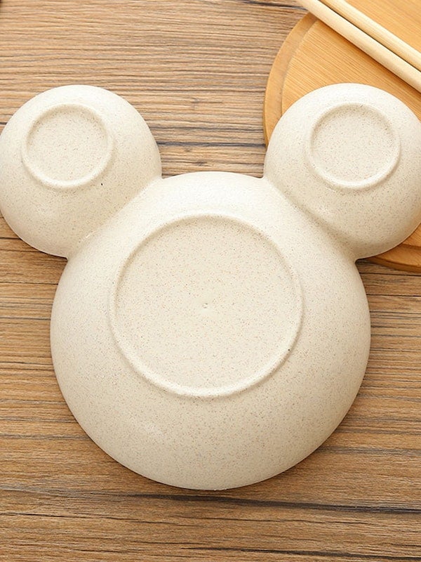 1-Piece Children's Eco-Friendly Solid Bowl Dinner Plate - Image 4