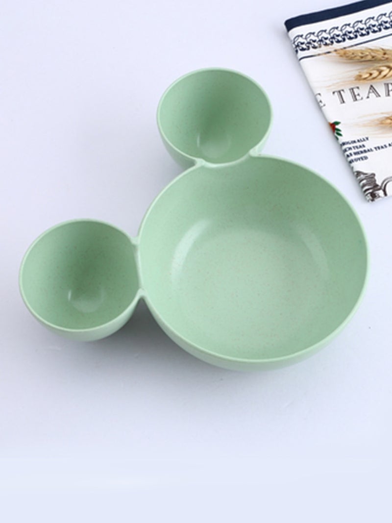 1-Piece Children's Eco-Friendly Solid Bowl Dinner Plate - Image 1