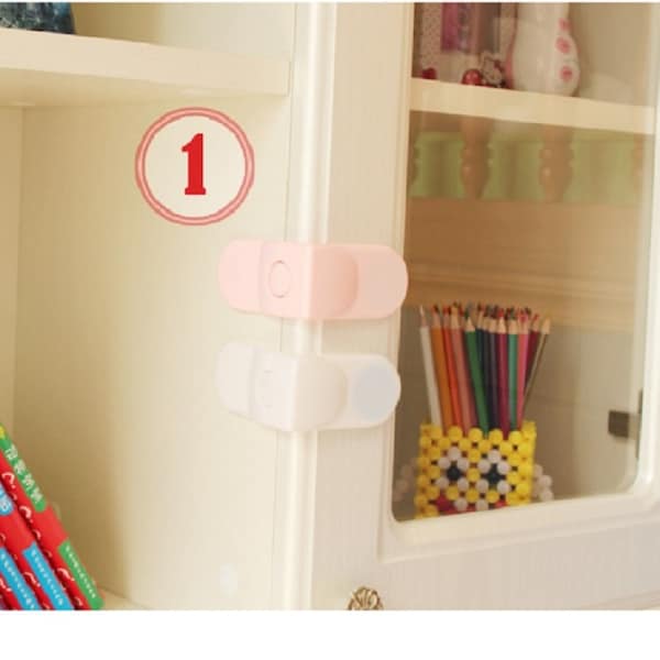 5-Pieces Child Safety Protection Right-Angle Drawer Multi-Function Corner Lock - Image 5