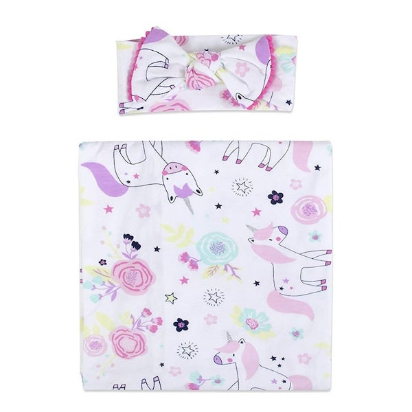 Generic Cocoon Anti Startle Cotton Hug Baby Wrapper Hat & Sleeping Bag  - Image 4