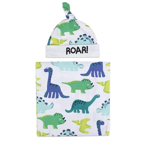 Generic Cocoon Anti Startle Cotton Hug Swaddling Sleeping Bag Suit With Baby Wrapper Hat  - Image 5