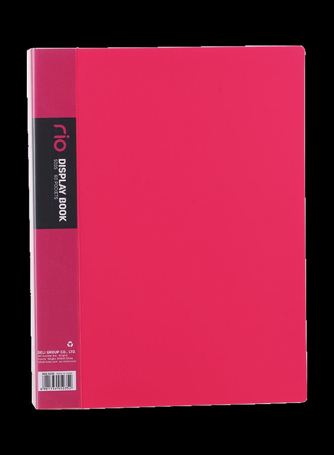 Deli Deli File & Folder Display Book E5035, A4-60P (1 PCS)" colour may vary 