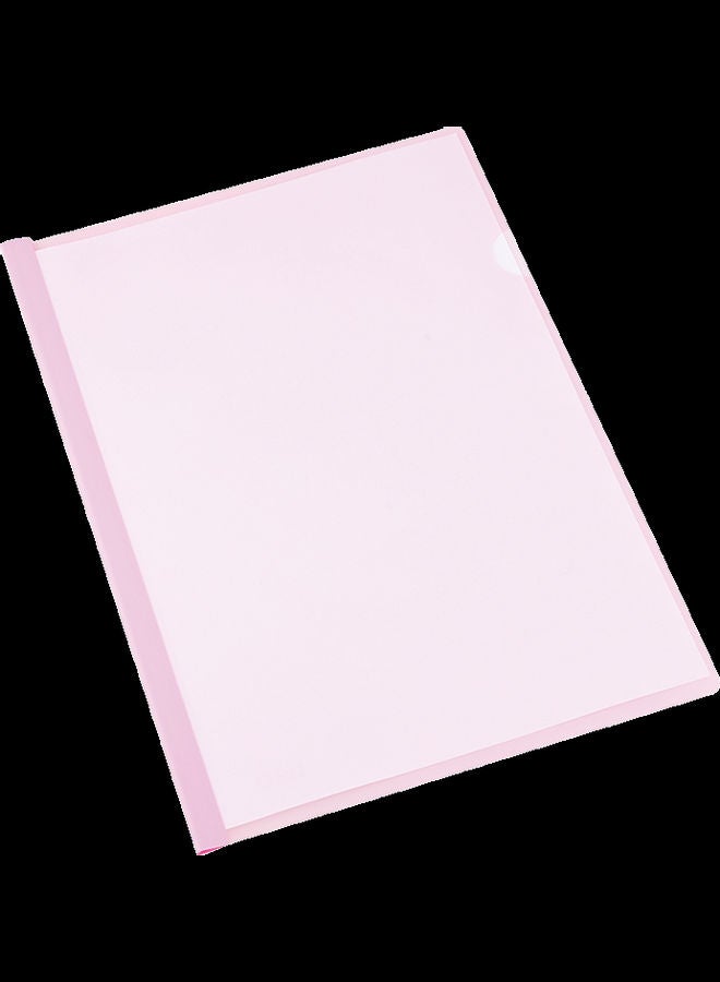 Deli - A4 Sliding Bar Report File Pink - Image 1