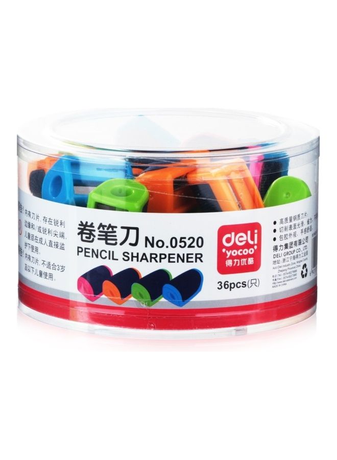 ديلي طقم مبراة أقلام الرصاص مزود بعلبة تخزين مكون من 36 قطعة متعدد الألوان - Image 1
