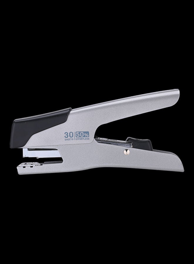 Deli Effortless Metal Desktop Stapler Silver 