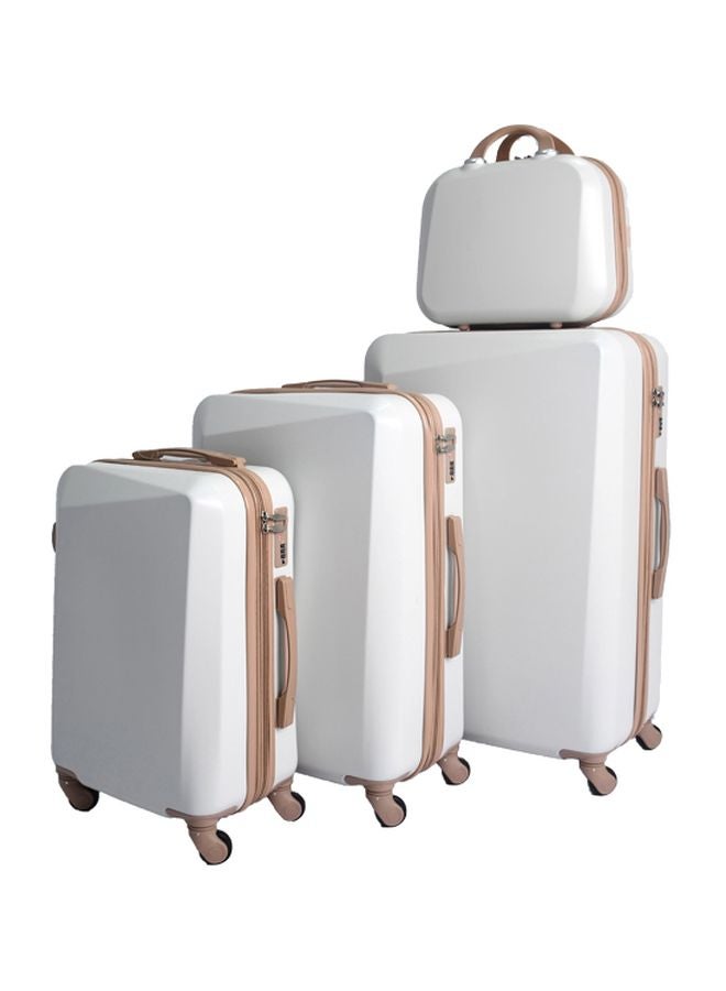MORANO 4-Pieces  Luggage Trolley Bags Set Special Beige/Khaki  - Image 1