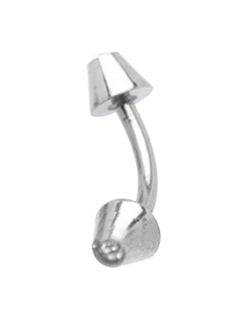 Crystal Studded Curved Belly Ring