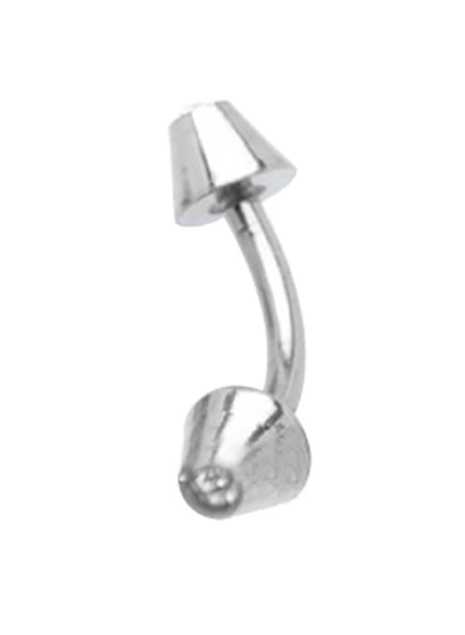 C-bo - Crystal Studded Curved Belly Ring - Image 1