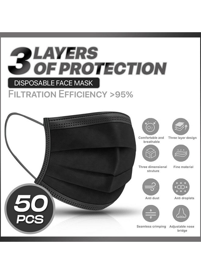 50-Piece 3-Ply Disposable Face Mask - Image 3