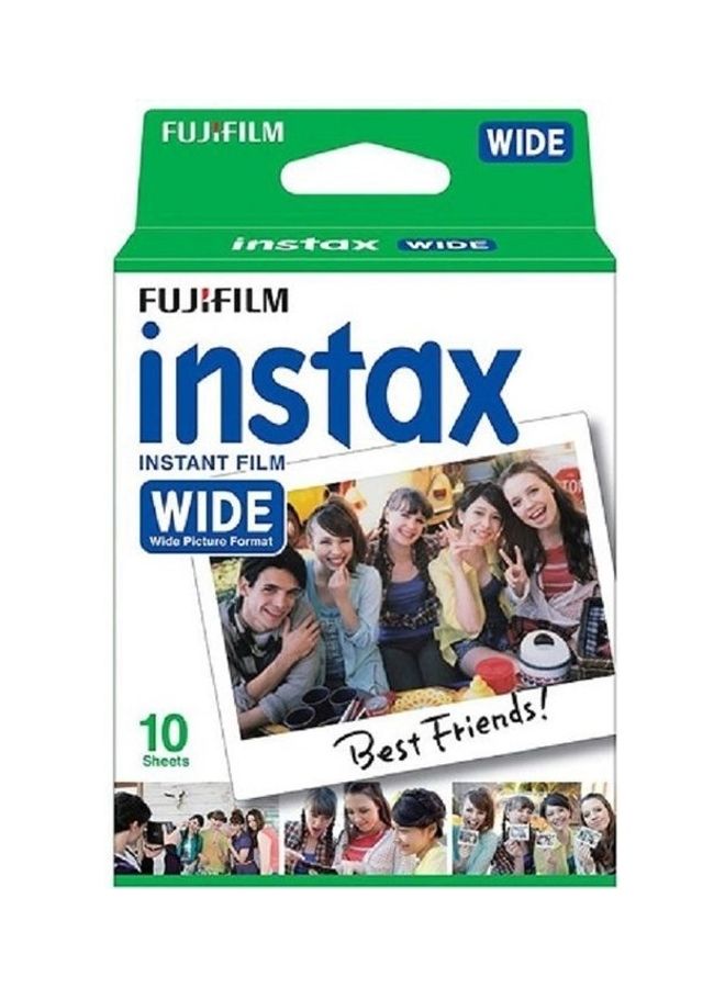 10-Piece Wide Sheet Instax Film White - v1608037314/N43065449A_1