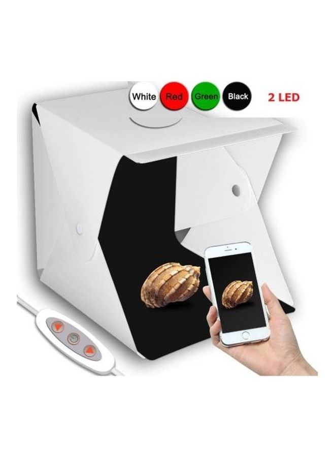 9-Piece Studio Light Box Portable Tent Kit White - Image 2