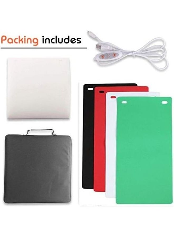 9-Piece Studio Light Box Portable Tent Kit White - Image 4