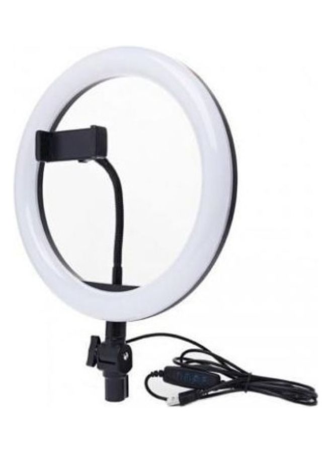 Desktop LED Ring Light Black/White - Image 1