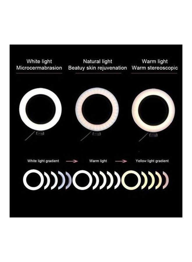 Desktop LED Ring Light Black/White - Image 4