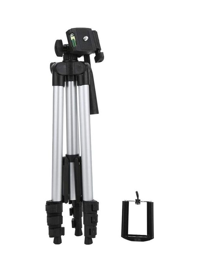 Dimensional Head Foldable Tripod Stand SilverBlack  - Image 3