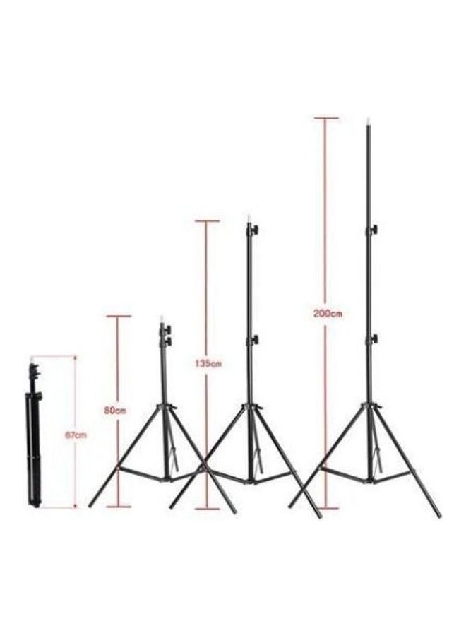 Rgb Selfie Light Ring With Adjustable Stand Black - Image 3