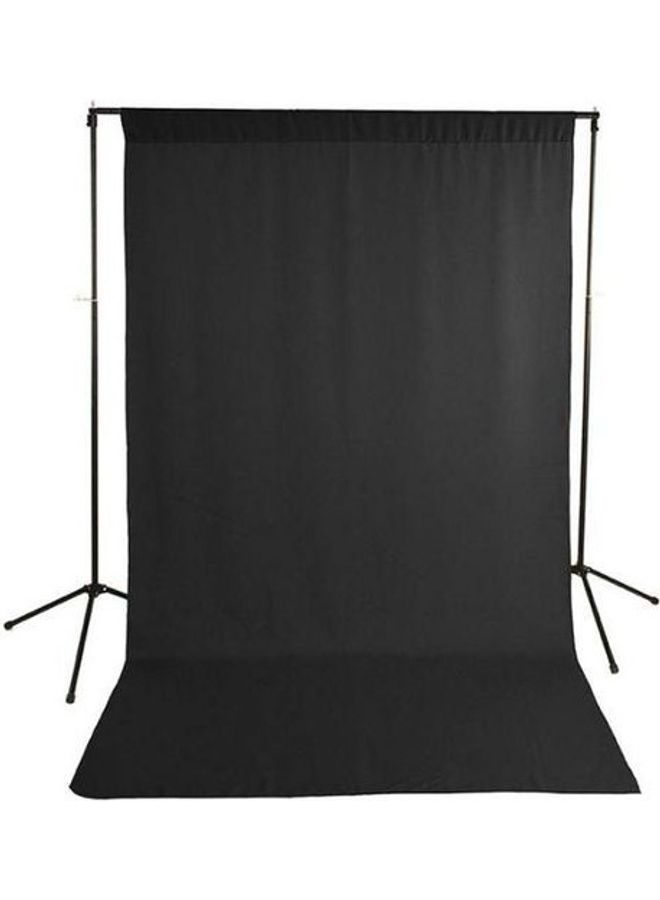 Generic - Photography Background Photo Studio Backdrop With 2-Piece Clamp Black - Image 1