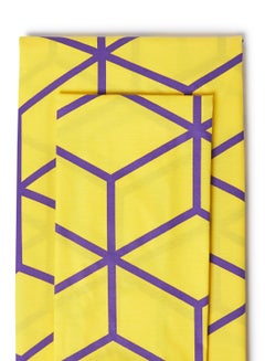 RISHAHOME 2-Piece Printed Bedsheet Set Single Size Premium Collection 180 TC Cotton Marigold Yellow  - Image 2