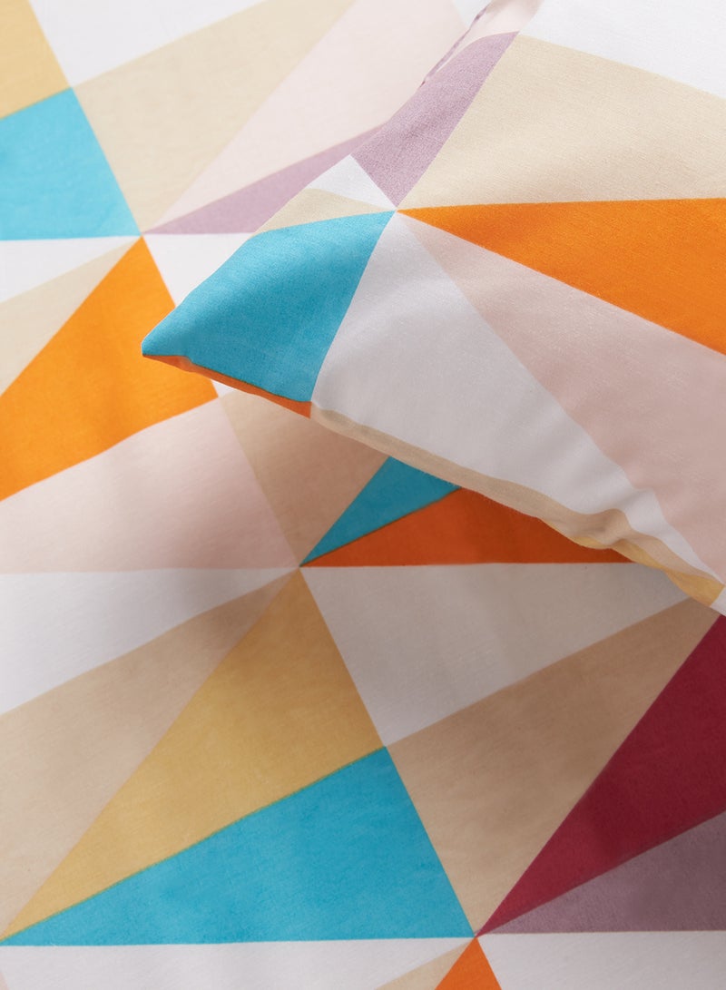 RISHAHOME 2-Piece Printed Bedsheet Set Single Size Premium Collection 180 TC Cotton Raw Sienna - Image 4