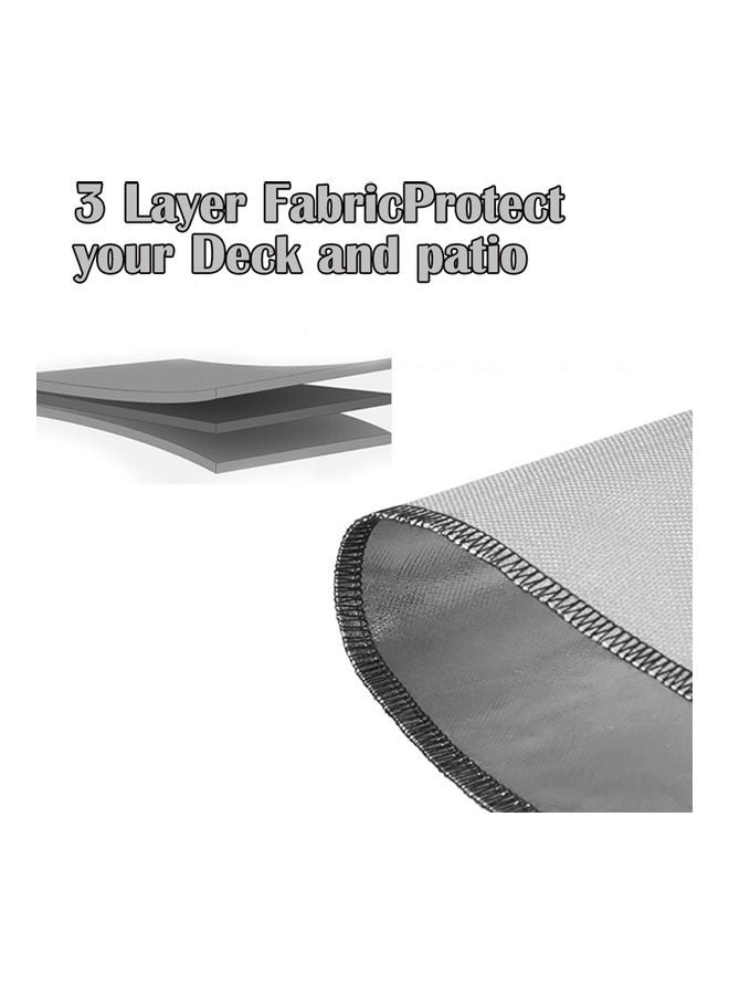 Generic - Fireproof Stove Mat Round Fire Pit Mat Silver 20x4x10cm - Image 1