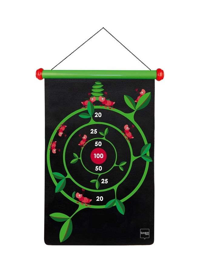Scratch EUROPE Jungle Magnetic Dartboard With Darts 7.5 x 7.5 x 42.5cm - Image 3