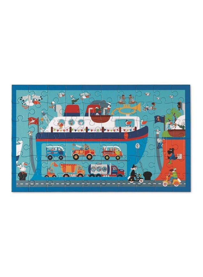 Scratch EUROPE 60 Piece Ferry Boat Puzzle Set 60 x 36cm - Image 1