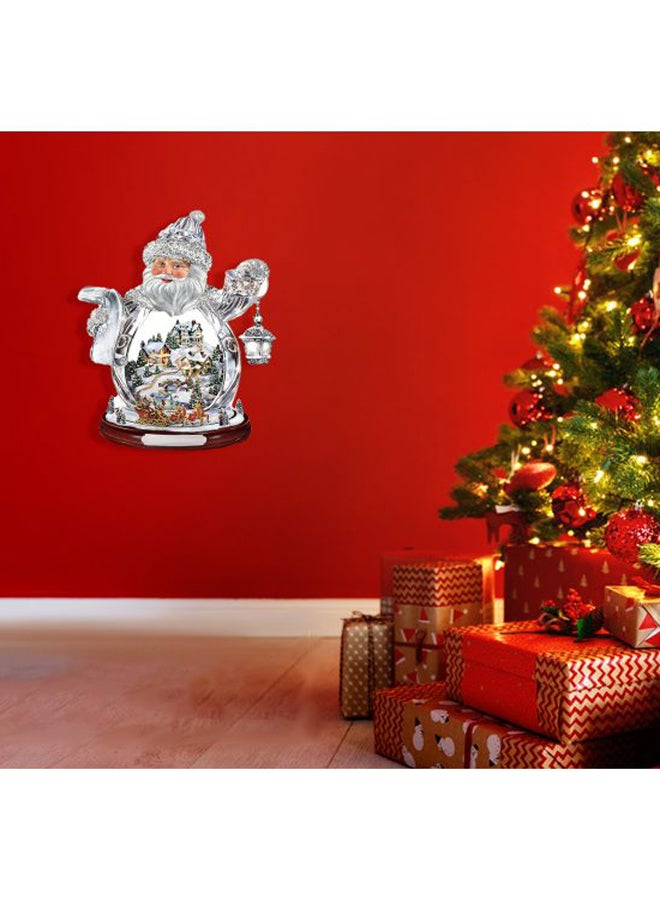 Christmas Snowman Self-Adhesive Wall Sticker White/Red/Yellow 30x20x0.2cm - Image 2