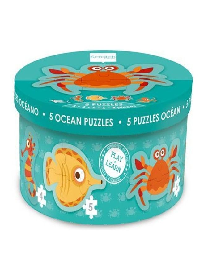 5 Ocean Starter Puzzle 18 x 18 x 12cm