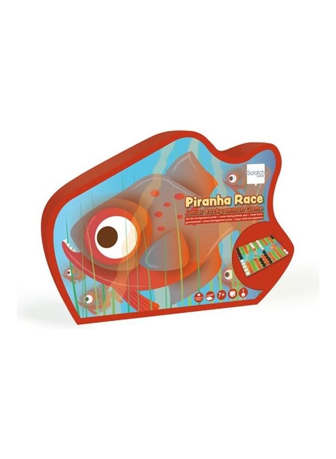 Scratch EUROPE Piranha Race Backgammon Game 38 x 28cm - Image 3