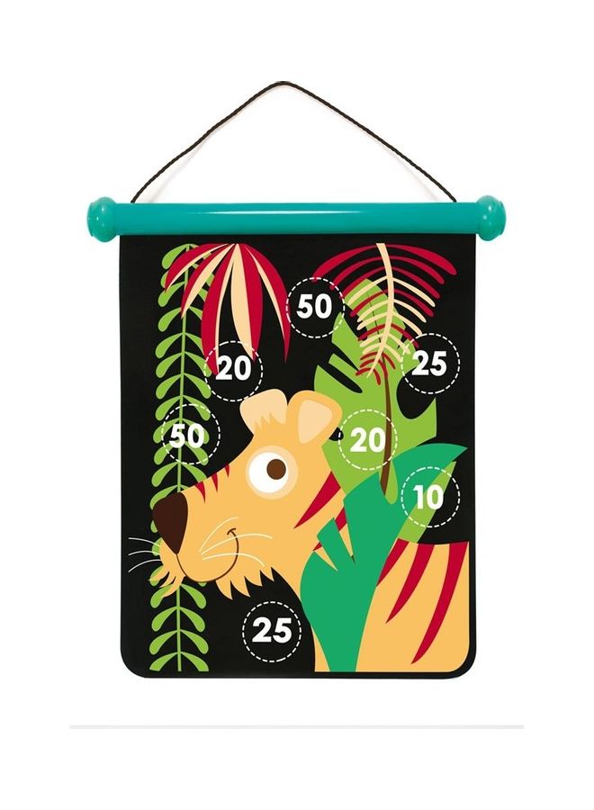 Scratch EUROPE Tropical Jungle Magnetic Dartboard 7.5 x 7.5 x 37.5cm - Image 2