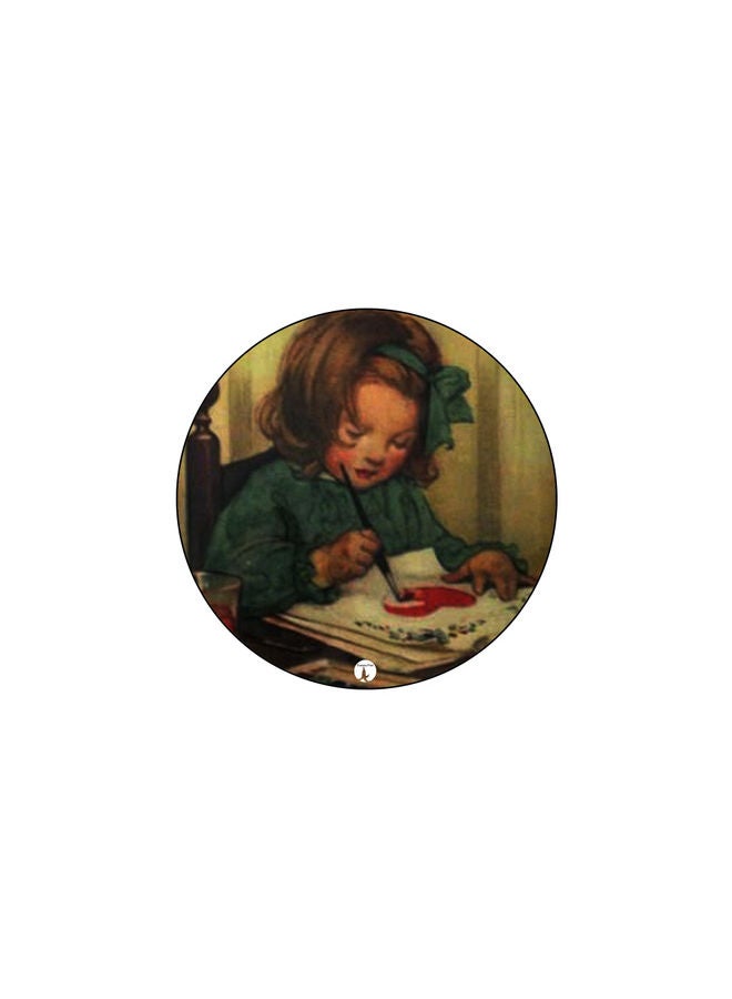 قاعدة ماوس عليها رسومات مطبوعة متعدد الألوان