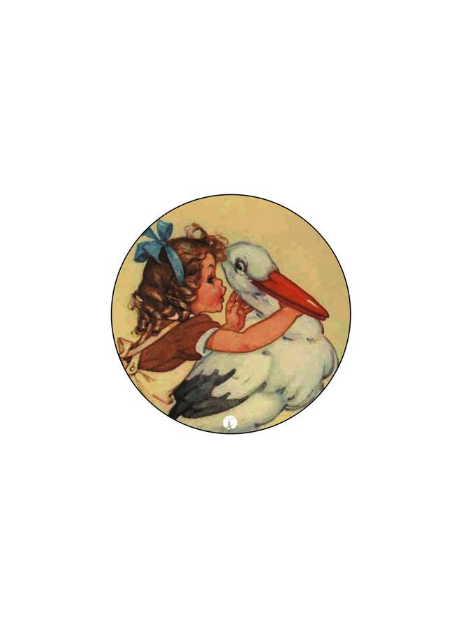 بي بي قاعدة ماوس عليها رسومات مطبوعة متعدد الألوان