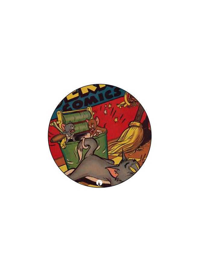 قاعدة ماوس عليها رسومات مطبوعة متعدد الألوان